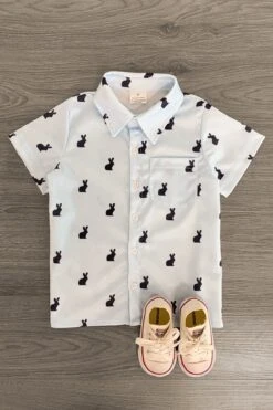 Blue Bunny Button Down