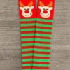 Striped Reindeer Socks -Children's boutique clothing IMG 8103 Edit 2