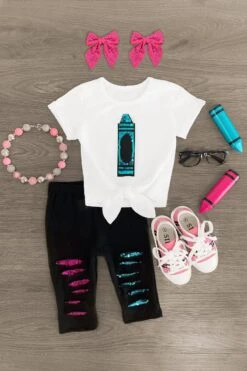 Sequin Crayon Capri Legging Set -Children's boutique clothing IMG 8164 Edit 26007545 3a2b 43ba b52f c16564e55c06