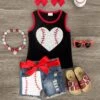 Sequin Baseball Heart Denim Short Set -Children's boutique clothing IMG 8308 Edit 1f2809ab f6c4 4123 b50c c296df052c94