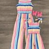 Mom & Me - Rainbow Striped Jumpsuit -Children's boutique clothing IMG 8325 Edit
