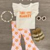 "Tiny But Mighty" Flower Bell Bottom Set 1 "Tiny But Mighty" Flower Bell Bottom Set -Children's boutique clothing IMG 8329 Edit