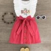 "Little Boss Lady" Rose Pocket Dress 2 "Little Boss Lady" Rose Pocket Dress -Children's boutique clothing IMG 8334 Edit