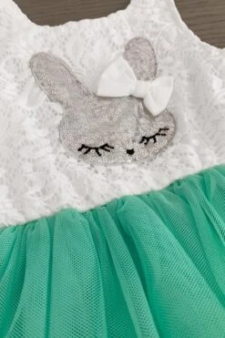 Mint Sequin Bunny Tutu Dress -Children's boutique clothing IMG 8385 Edit Edit