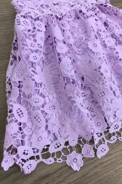 Lavender Floral Lace Tank Dress -Children's boutique clothing IMG 8392 Edit