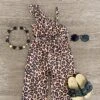 One Shoulder Leopard Jumpsuit -Children's boutique clothing IMG 8402 Edit
