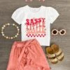"Sassy Little Soul" Pink Hi-Low Skort Set -Children's boutique clothing IMG 84082 Edit