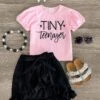"Tiny Teenager" Black Hi-Low Skort Set 2 "Tiny Teenager" Black Hi-Low Skort Set -Children's boutique clothing IMG 8416copy Edit