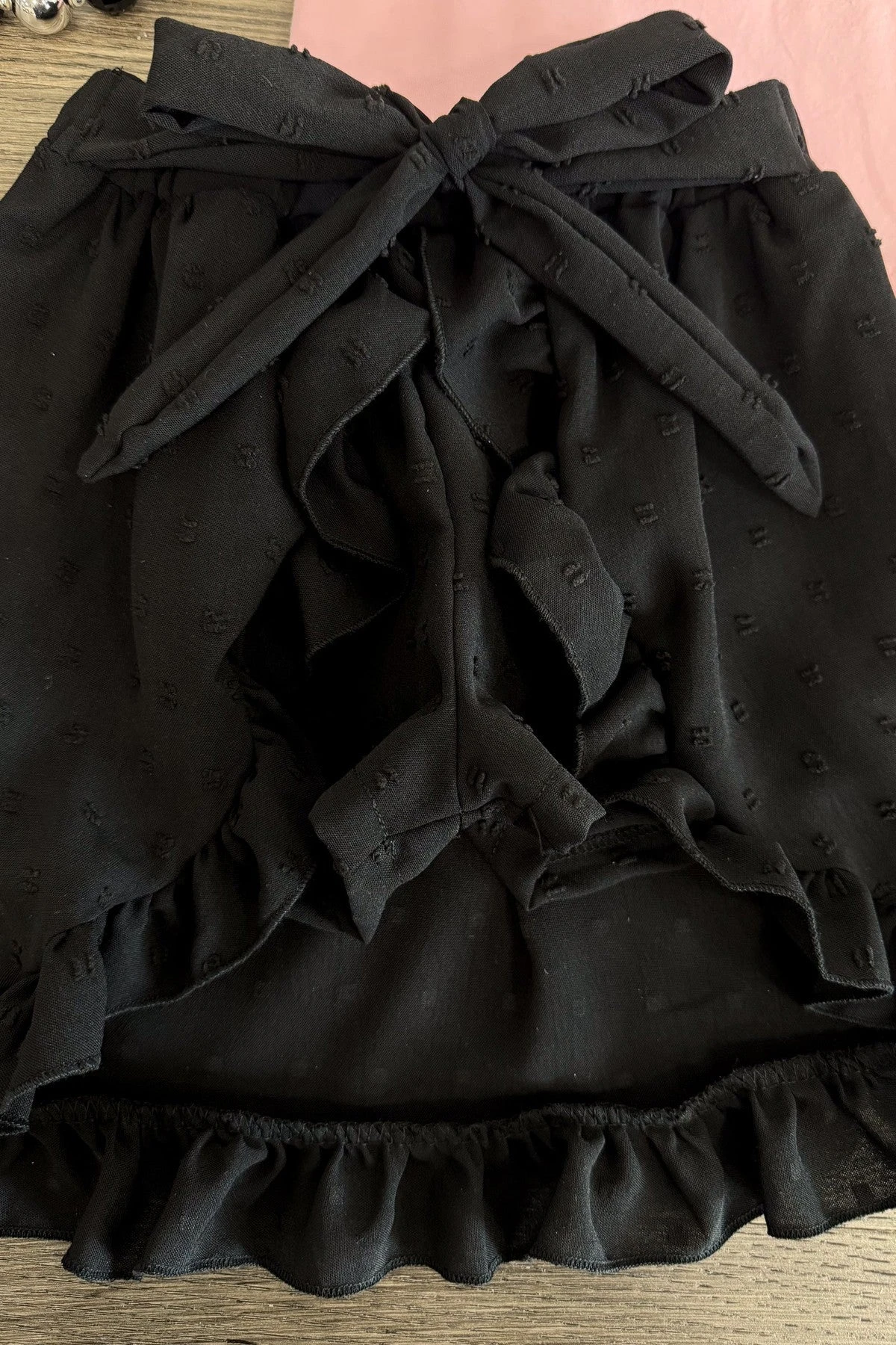 "Tiny Teenager" Black Hi-Low Skort Set 4 "Tiny Teenager" Black Hi-Low Skort Set - Image 2