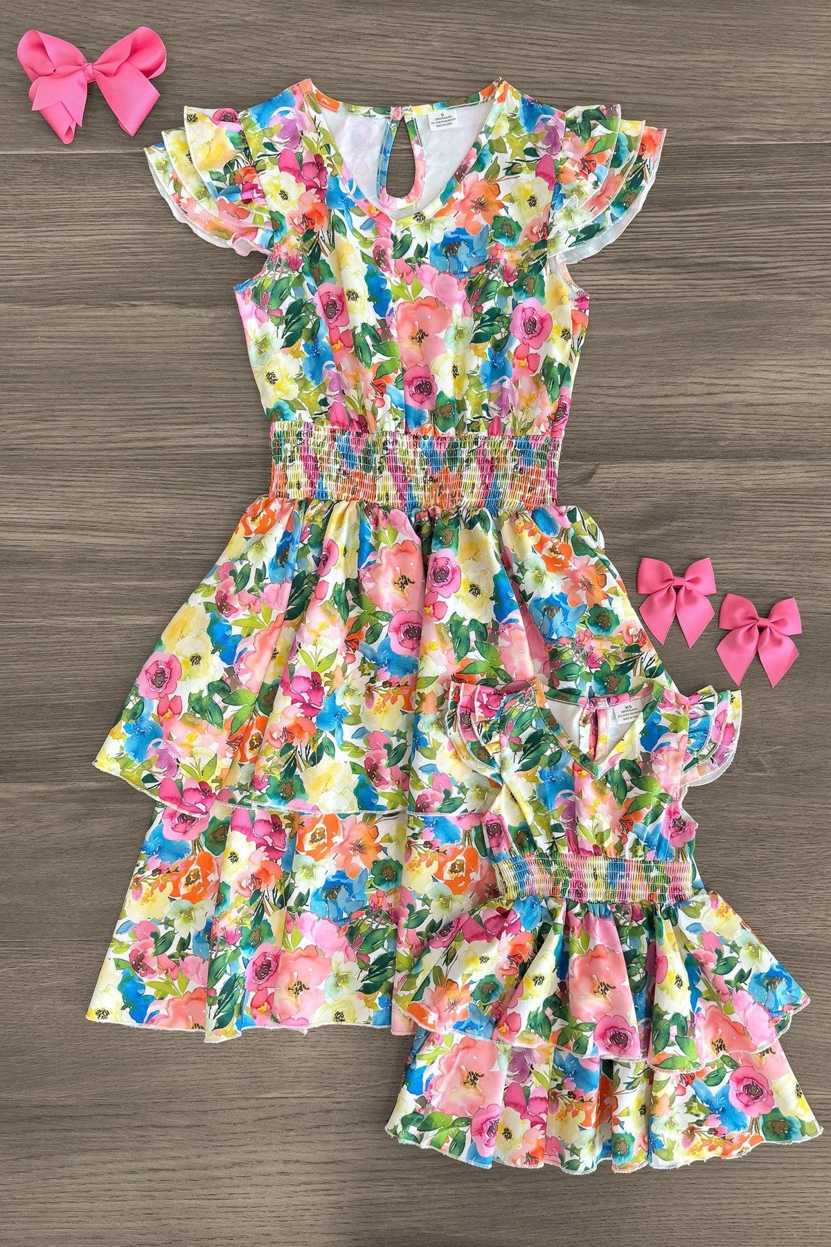 Mom & Me - Floral Watercolor Dress 3 Mom & Me - Floral Watercolor Dress