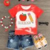 Red Apple & Pencil Top 1 Red Apple & Pencil Top -Children's boutique clothing IMG 8443 Edit