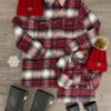 Mom & Me - Black & Red Plaid Jacket -Children's boutique clothing IMG 8453 Edit