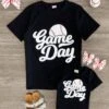Mom & Me - "Game Day" Chenille Patch Top -Children's boutique clothing IMG 8483 Edit d579d355 b9e5 4054 a4dd 97f7de01ab94