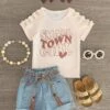 "Small Town Girl" Light Denim Short Set