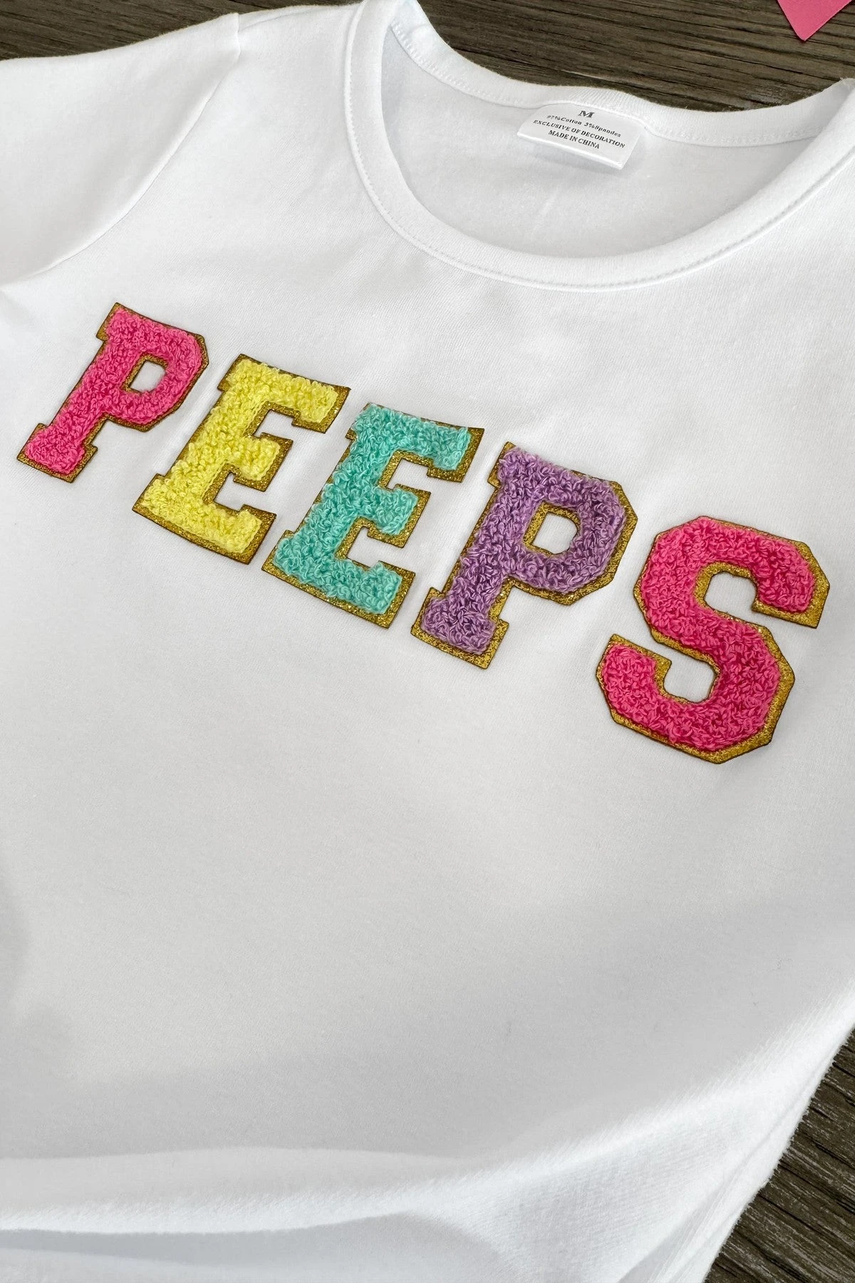 "Peeps" Chenille Patch Tutu Skirt Set 6 "Peeps" Chenille Patch Tutu Skirt Set - Image 4