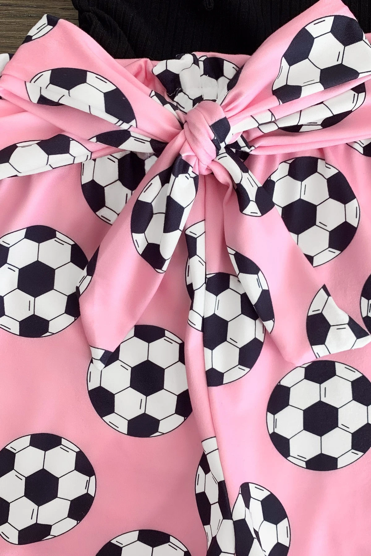 "Soccer" Black & Pink Short Set 5 "Soccer" Black & Pink Short Set - Image 3