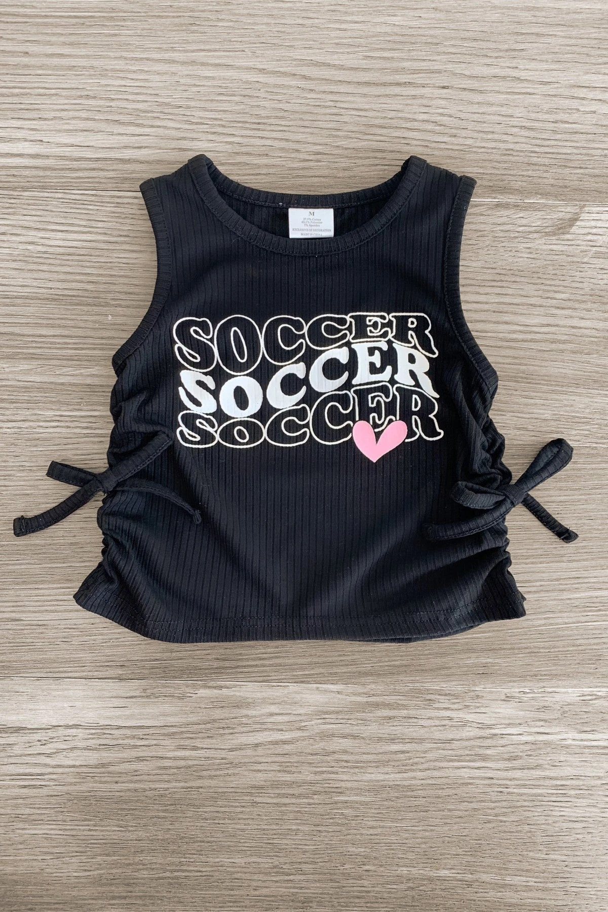 "Soccer" Black & Pink Short Set 6 "Soccer" Black & Pink Short Set - Image 4