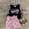"Soccer" Black & Pink Short Set -Children's boutique clothing IMG 8598 Edit a0e2b031 4c9c 4ae1 bab3 c7e41a1031dc