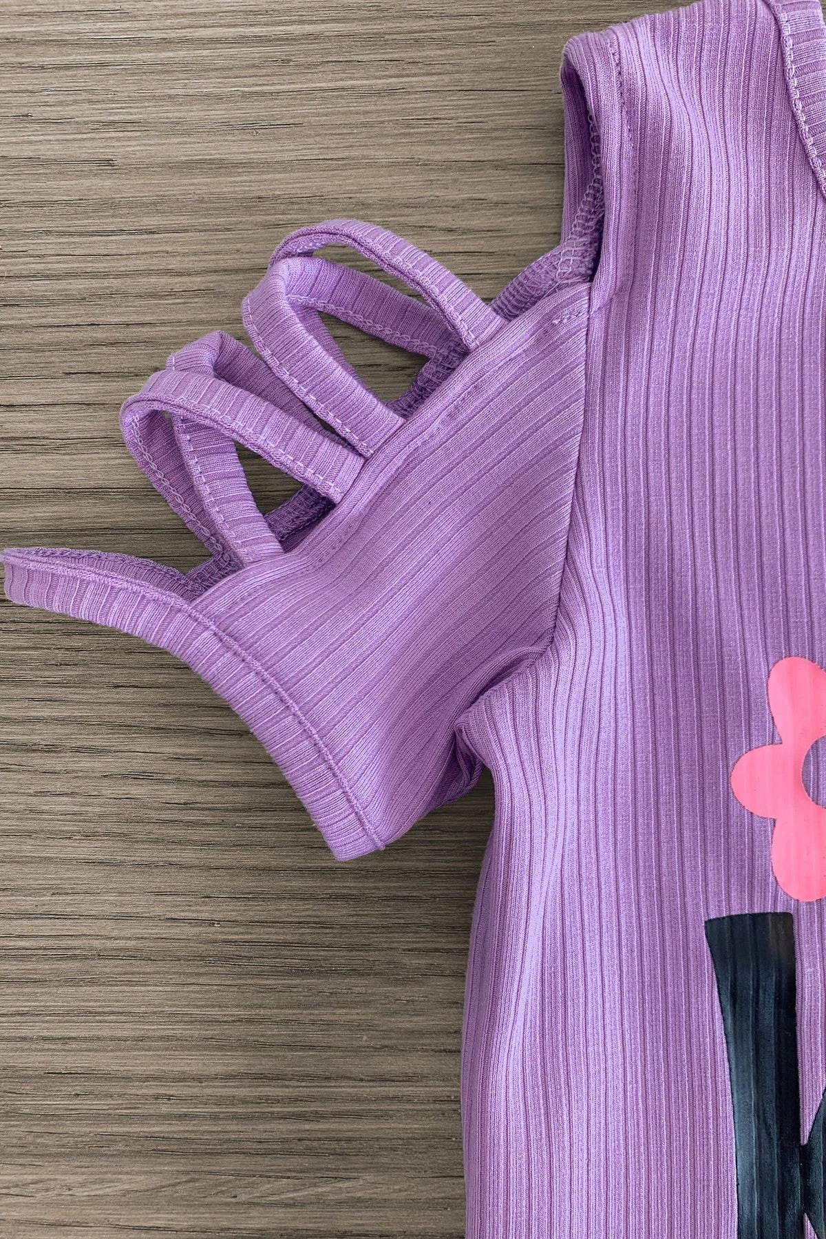 "Always Be Kind" Flower Denim Short Set 4 "Always Be Kind" Flower Denim Short Set - Image 2