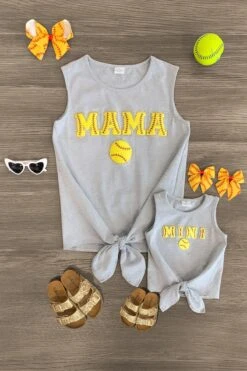 Mom & Me - "Mama & Mini" Gray Chenille Patch Top -Children's boutique clothing IMG 8678 Edit 4cd2db1f f662 4624 bbf2 3a51369d1e94