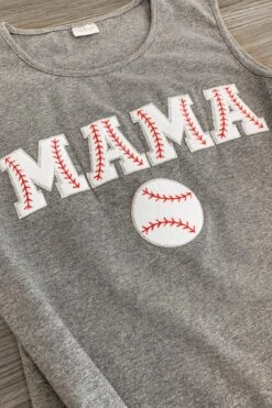 Mom & Me - "Mama & Mini" Gray Chenille Patch Top -Children's boutique clothing IMG 8688 Edit f0d7f7b2 9344 4679 852e ba5dfce4d21e