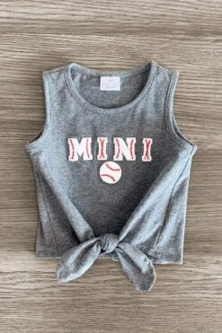 Mom & Me - "Mama & Mini" Gray Chenille Patch Top -Children's boutique clothing IMG 87422 Edit