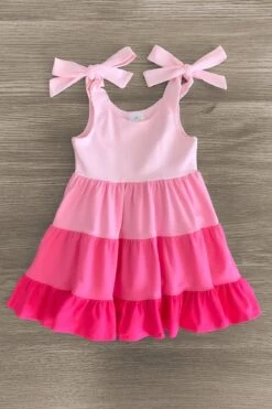 Mom & Me - Pink Tiered Tank Dress 7 Mom & Me - Pink Tiered Tank Dress -Children's boutique clothing IMG 8754 Edit