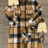 Mom & Me - Tan Flannel Button Down Shacket -Children's boutique clothing IMG 8845 Edit b0c2c874 20f6 4042 b8bb 91bdd104e9eb