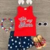 "Oh My Stars" Denim Short Set -Children's boutique clothing IMG 8927 Edit
