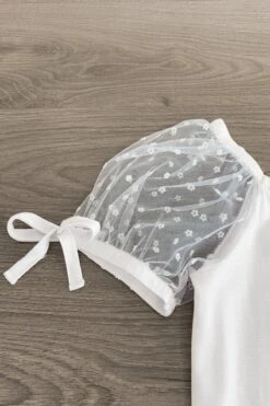 Pink & White Daisy Tutu Skirt Set -Children's boutique clothing IMG 8930 Edit