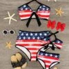 Mom & Me - Black Stars & Stripes Bikini -Children's boutique clothing IMG 8963 Edit
