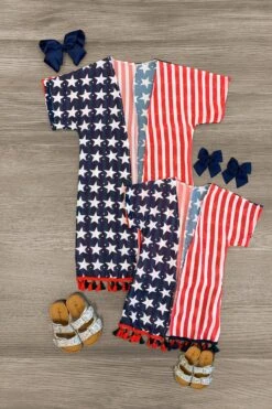 Mom & Me - Americana Kimono Swimsuit Cover Up