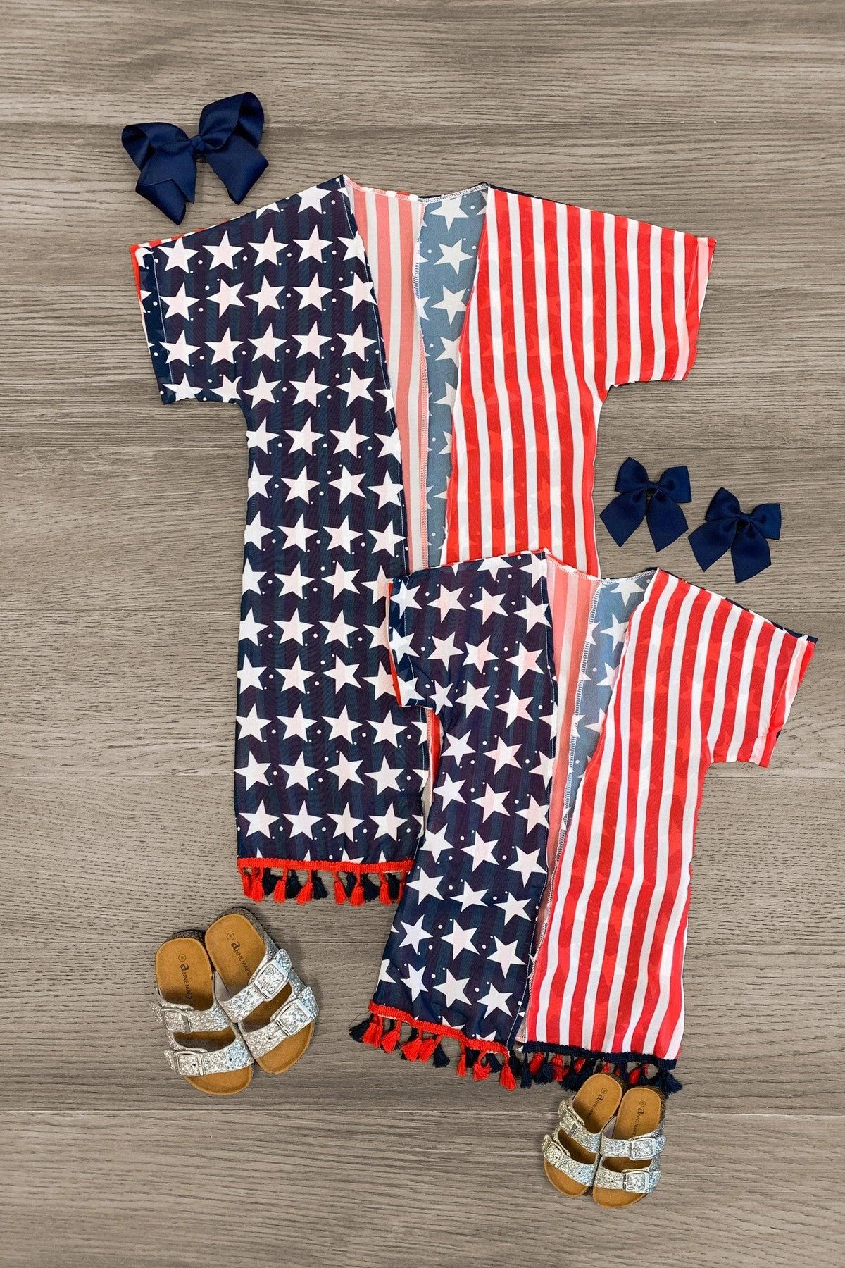 Mom & Me - Americana Kimono Swimsuit Cover Up 3 Mom & Me - Americana Kimono Swimsuit Cover Up