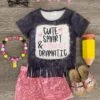 "Cute, Smart & A Tiny Bit Dramatic" Sequin Short Set -Children's boutique clothing IMG 8993 Edit