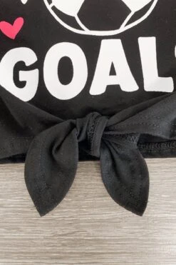 "Just A Girl With Goals" Stripe Denim Short Set -Children's boutique clothing IMG 9011 Edit