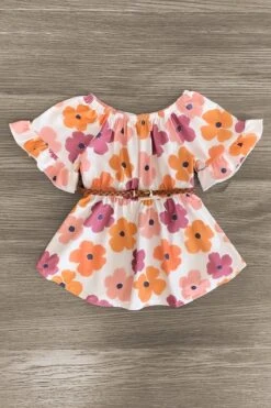 Watercolor Flower Sequin Denim Short Set 9 Watercolor Flower Sequin Denim Short Set -Children's boutique clothing IMG 9038 Edit