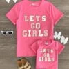 Mom & Me - "Let's Go Girls" Pink Chenille Patch Top -Children's boutique clothing IMG 9075 Edit c81f3b76 6ec1 4bdf 8fbe 8720006d8f90