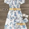 Mom & Me - Blue Floral Dress -Children's boutique clothing IMG 9085 Edit