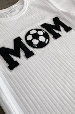 Mom & Me - "Mom & Mini" Soccer Chenille Patch Top -Children's boutique clothing IMG 9089 Edit