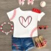 White Baseball Heart Denim Short Set 1 White Baseball Heart Denim Short Set -Children's boutique clothing IMG 9131 Edit