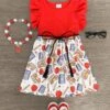 Red School Bus & Supplies Dress -Children's boutique clothing IMG 9241 Edit