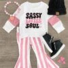 "Sassy Little Soul" Striped Bell Bottom Set 1 "Sassy Little Soul" Striped Bell Bottom Set -Children's boutique clothing IMG 9353 Edit