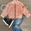 Pink Pearl Velvet Jacket