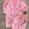 Mom & Me - Pink Heart Cardigan -Children's boutique clothing IMG 9605 Edit