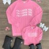 Mom & Me - "P.S. I Love You" Pink Top