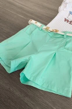 "Wild & Free" Mint Short Set -Children's boutique clothing IMG 9749 Edit