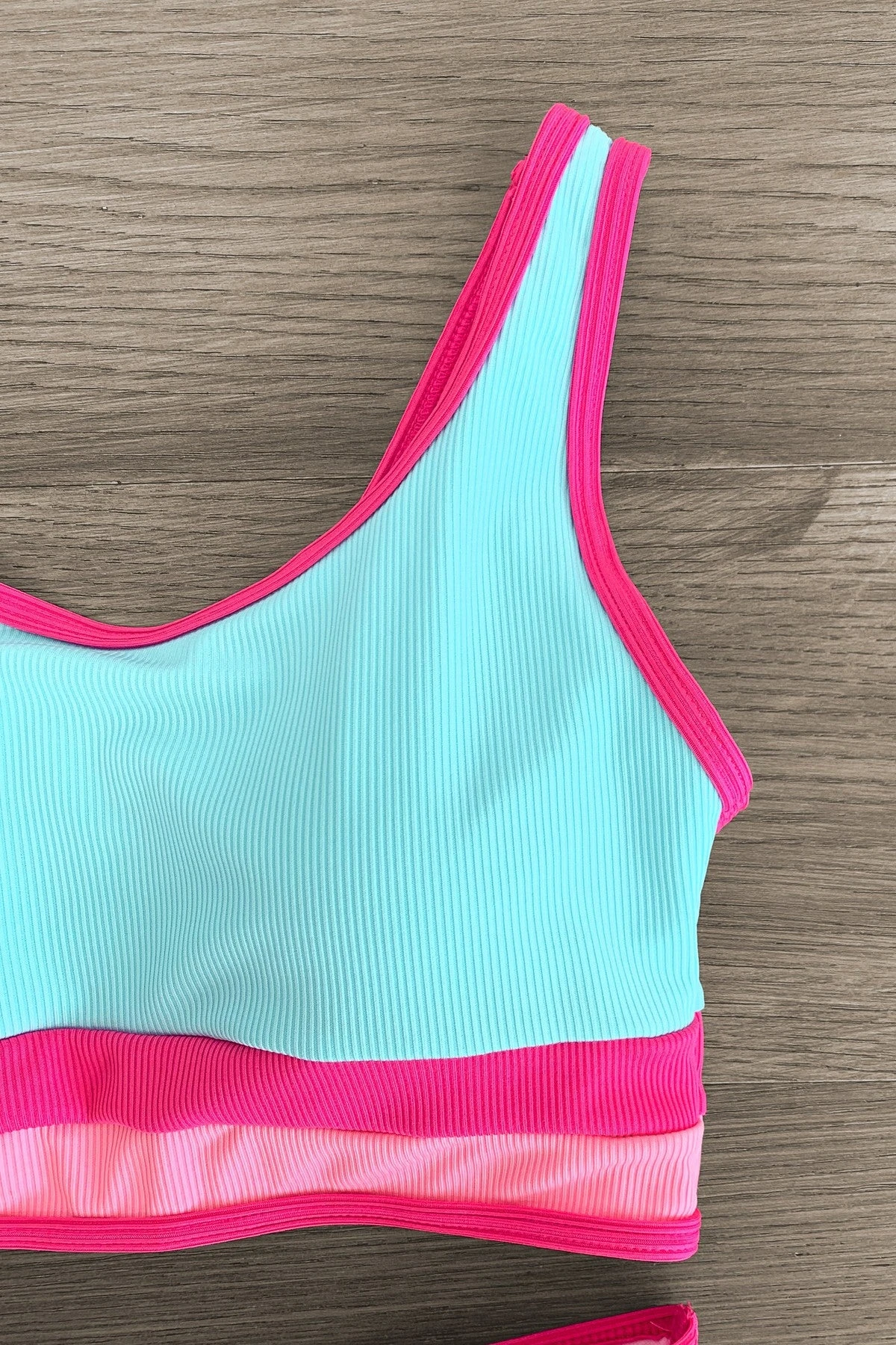 Mom & Me - Blue & Pink Stripe Bikini 5 Mom & Me - Blue & Pink Stripe Bikini - Image 3