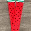 Red Striped Watermelon Socks -Children's boutique clothing IMG 9969 Edit