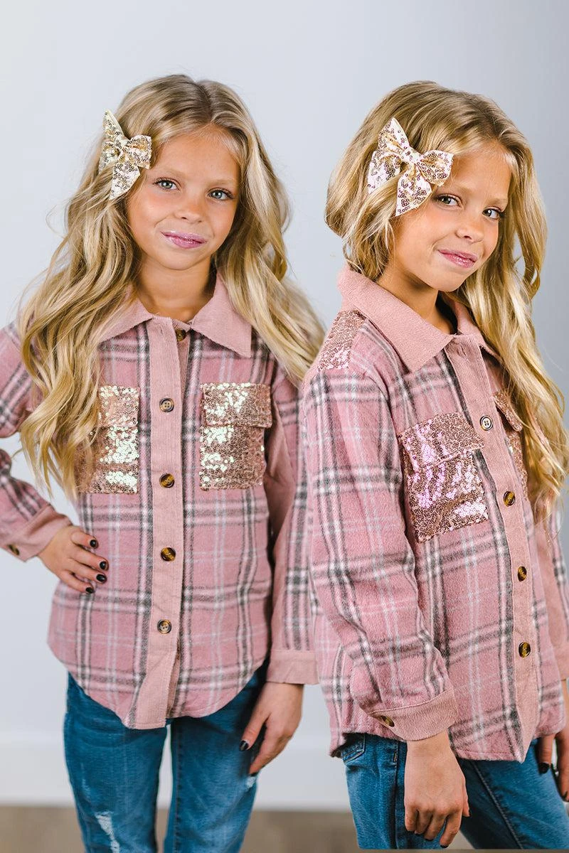 Pink & Gray Plaid Shacket 3 Pink & Gray Plaid Shacket