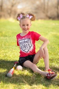 "Baseball Vibes" Sequin Short Set -Children's boutique clothing PreschoolandKindergarten 3